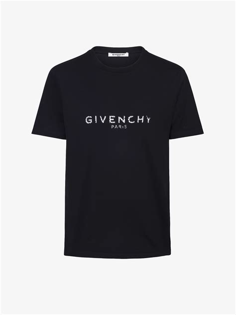 givenchy paris bottom logo t-shirt|givenchy paris t shirt men.